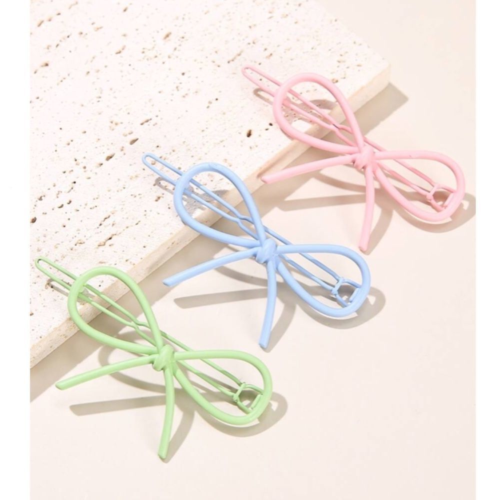 Pastel Bow Hair Clips  *2/12$